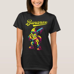 Banana Retro Rücken Popular Frucht Baseball Bana T-Shirt