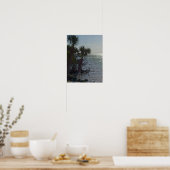 Banana River Palm Trees Painterly Poster (Küche)