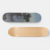 Banana River Palm Trees Painterly Skateboard (Horizontal)