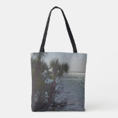 Banana River Palm Trees Painterly Tasche (Rückseite)
