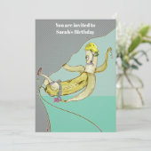 Banana Rock Climbing Einladung (Stehend Vorderseite)