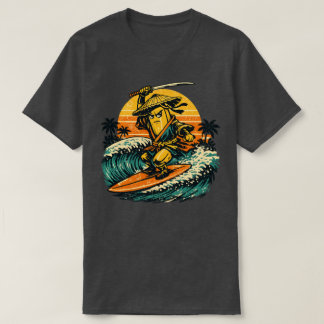 Banana Ronin Surfer — Vintage Summer Warrior  T-Shirt