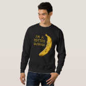Banana Rotten Brown Frownace Frucht Sweatshirt (Vorne ganz)