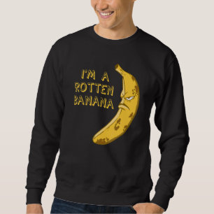 Banana Rotten Brown Frownace Frucht Sweatshirt