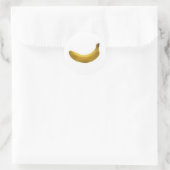 Banana Runder Aufkleber (Tasche)