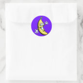 Banana Runder Aufkleber (Tasche)