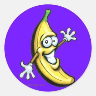 Banana Runder Aufkleber