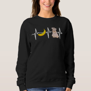 Banana Sealyham Terrier Heartbeat Dog Sweatshirt