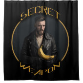 Banana: seine Geheimwaffe Duschvorhang (Vorderseite)