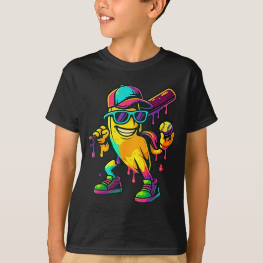 Banana Shirt Funny Banana Drip Graphic Kids Boys G (Vorderseite)