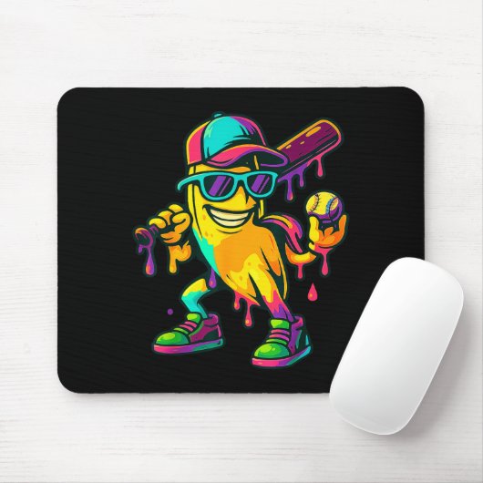 Banana Shirt Funny Banana Drip Graphic Kids Boys G Mousepad (Mit Mouse)