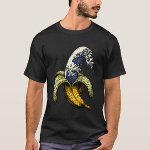 Banana-Shirt Große Welle vor Kanagawa Banana Hokus T-Shirt