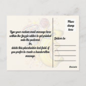 Banana Slam Dunk Pure KaliumPower Fruchtbar Postkarte (Rückseite)