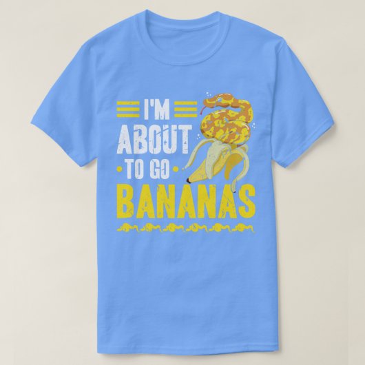 Banana Snake Funny Herpetologin Ball Python T-Shirt (Design vorne)
