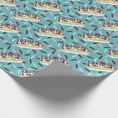 Banana split Boston mit besprüht Geschenkpapier (Ecke)