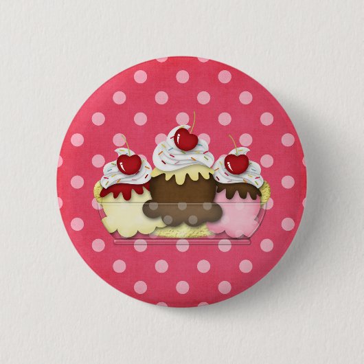 Banana split button (Vorderseite)
