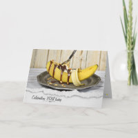 Banana Split Dessert Geburtstagskarte