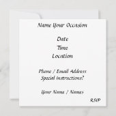 Banana Split Einladung (Rückseite)