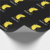 Banana Split Funny Dancing Banana Pub Dark BG Geschenkpapier (Ecke)