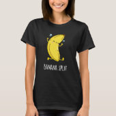 Banana Split Funny Dancing Banana Pub Dark BG T-Shirt (Vorderseite)