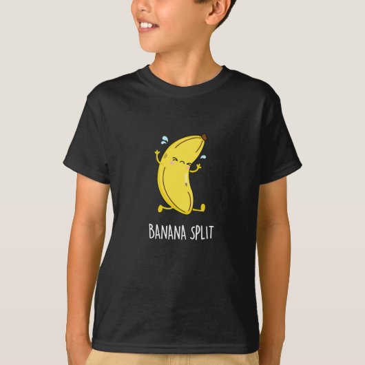 Banana Split Funny Dancing Banana Pub Dark BG T-Shirt (Vorderseite)