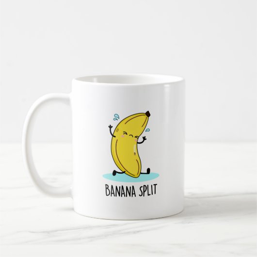 Banana Split Funny Dancing Banana Pub Kaffeetasse (Links)