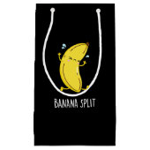 Banana Split Funny Dancing Banana Pun (Dark BG) Kleine Geschenktüte (Vorderseite)