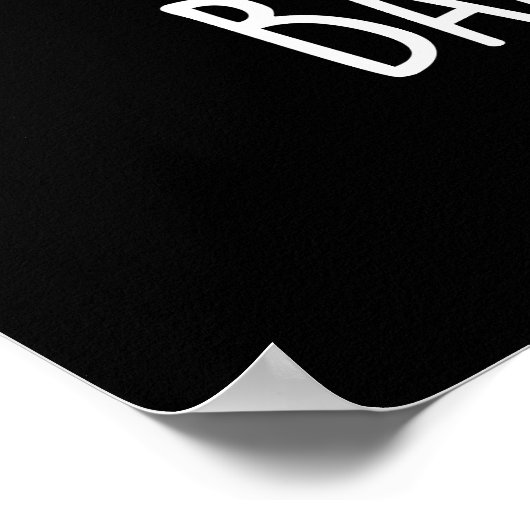 Banana Split Funny Dancing Banana Pun (Dark BG) Poster (Ecke)