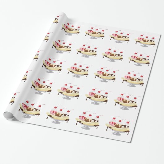 Banana split geschenkpapier (Ungerollt)