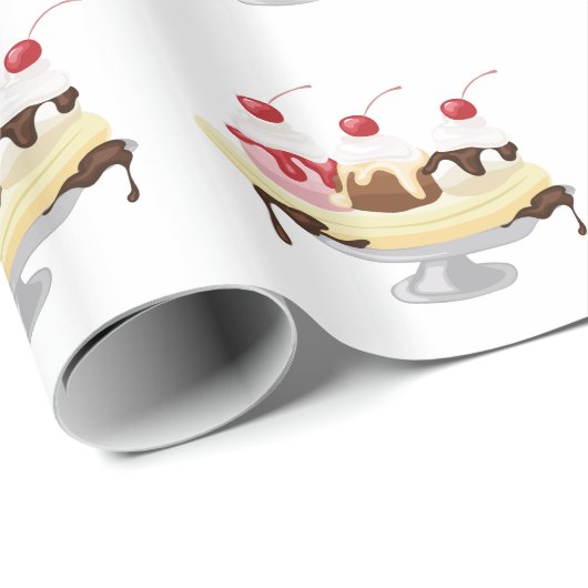 Banana split geschenkpapier (Rolleneckpunkt)