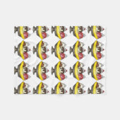 Banana Split Ice Cream Sundae Hot Fudge Feinschmec Fleecedecke (Vorderseite (Horizontal))