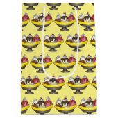 Banana Split Ice Cream Sundae Scoop Mittlere Geschenktüte (Rückseite)