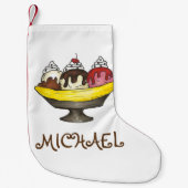 Banana Split Ice Kleiner Weihnachtsstrumpf (Vorderseite)