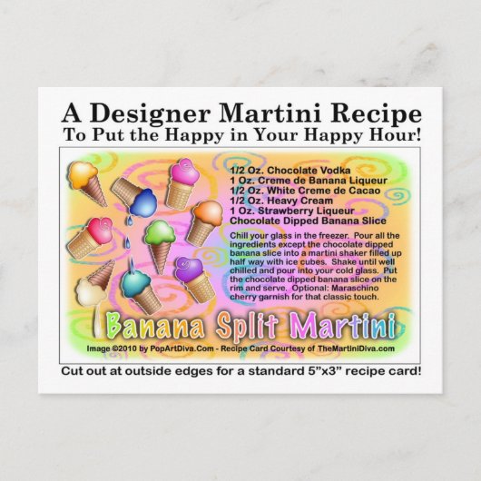Banana Split Ice Ristorante da Valentino Postkarte (Vorderseite)