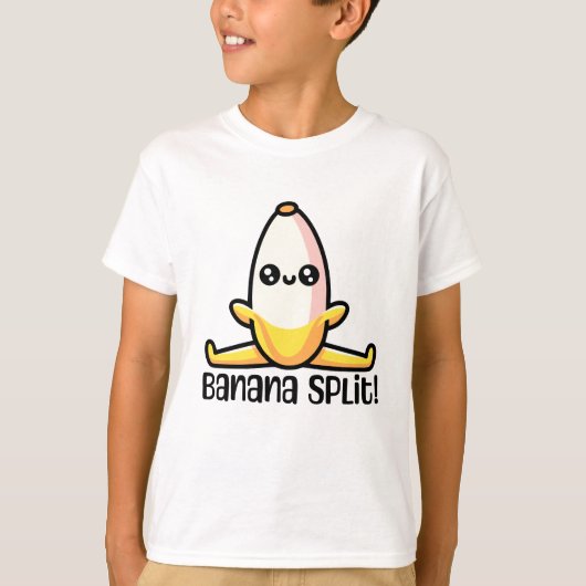 Banana Split! Niedliche Bananenpuppe T-Shirt (Vorderseite)