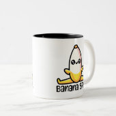 Banana Split! Niedliche Bananenpuppe Zweifarbige Tasse (VorderseiteRechts)