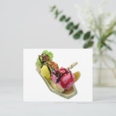 Banana Split Postkarte (Stehend Vorderseite)