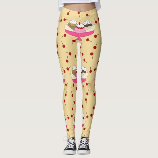 Banana Split Print Leggings (Vorderseite)