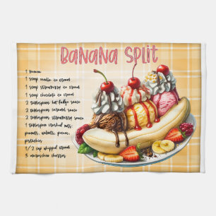 Banana Split Rezept Geschirrtuch