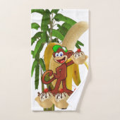 Banana Split Tree Monkey Badezimmer Handtuch Sets (Handtuch)