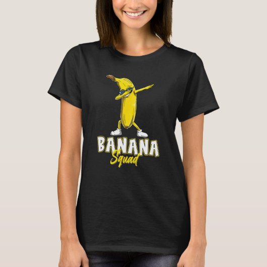 Banana Squad Funny Dabbing Banana Shirt Food & Dab (Vorderseite)