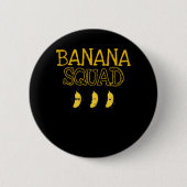 Banana Squad Happy Kawaii Cooles Obst Button (Vorderseite)