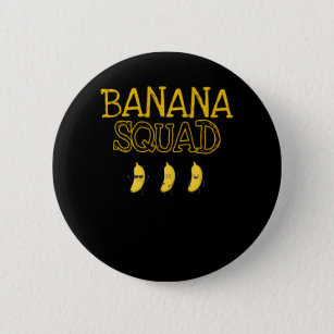 Banana Squad Happy Kawaii Cooles Obst Button