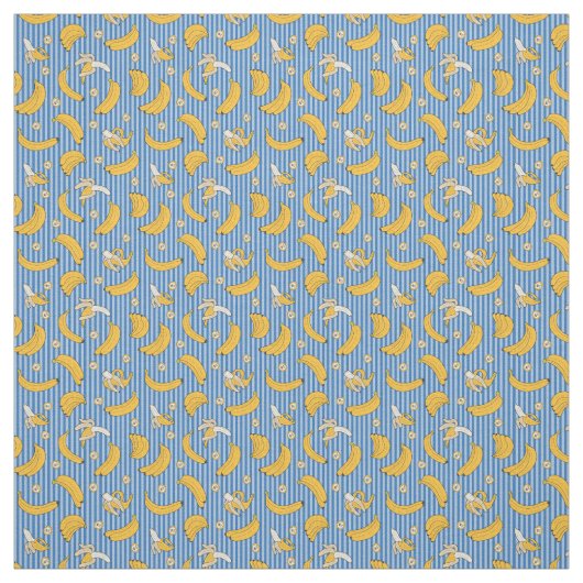 Banana Stripe Vector Muster | Classic Blue Stoff (Muster)