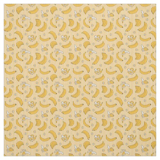 Banana Stripe Vector Muster | Gelb Stoff (Muster)