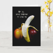 Banana stützt sich auf Apple-Denken von Ihnen Karte (Gelbe Blume)