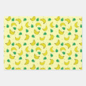 Banana Summer Yellow Tropical Frucht Muster Geschenkpapier Set (Vorderseite 3)