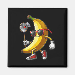 Banana Sungles Spielen Badminton Funny Frucht Spor Magnet