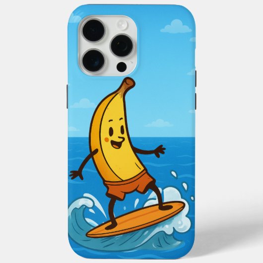 Banana Surfer Case-Mate iPhone Hülle (Rückseite)