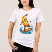 Banana Surfer Tri-Blend Shirt (Vorderseite)